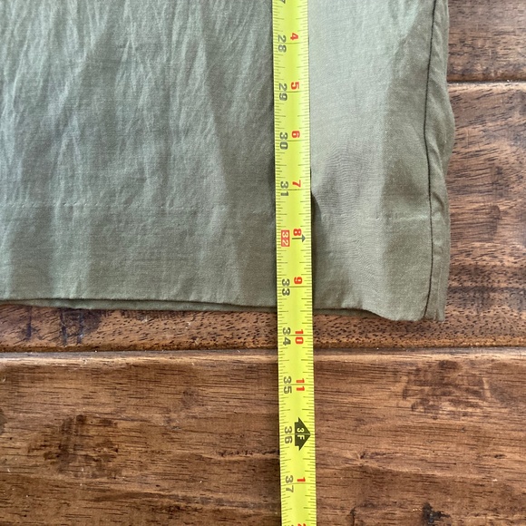 COS Wide Stand Up Collar Dress sz 4 Olive Green Lagenlook Minimalist Modern - Picture 10 of 10